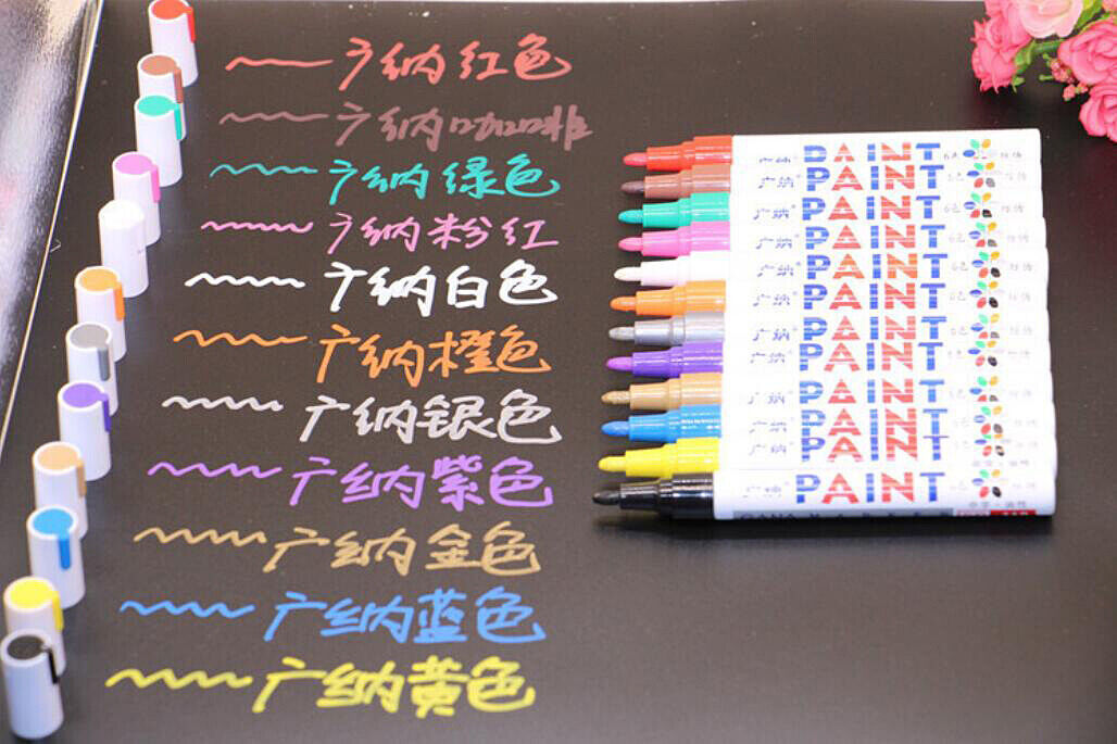 Tire Permanent Paint Marker Pen Car Tyre Rubber Universal Waterproof Oil Based