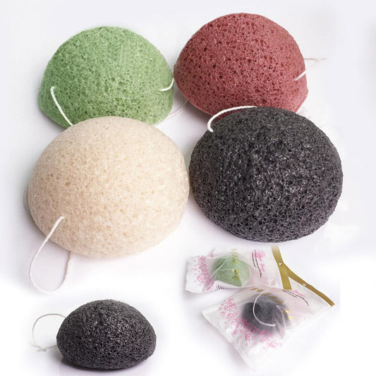 6 Pack Konjac Konnyaku Facial Puff Face Cleanse Washing Sponge Exfoliator Fiber