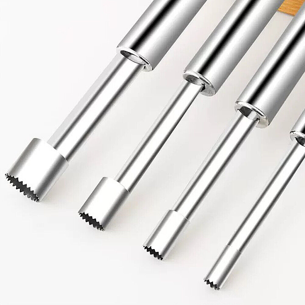 US Set of 5 Corer and Pitter Stainless Steel Core Seed Remover Tool Easy Twist