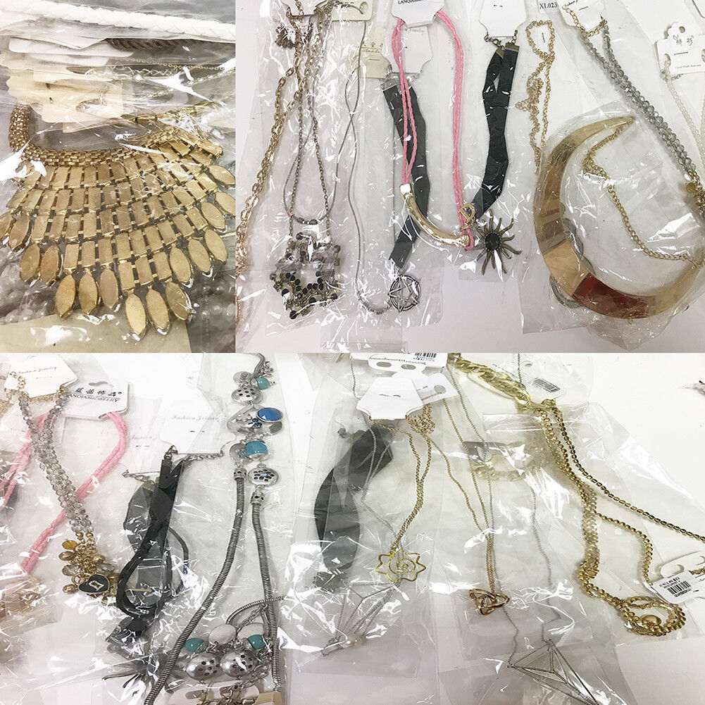 US Lot 40 Necklaces Jewelry High End Quality Stylist Fashion Chokers US Seller
