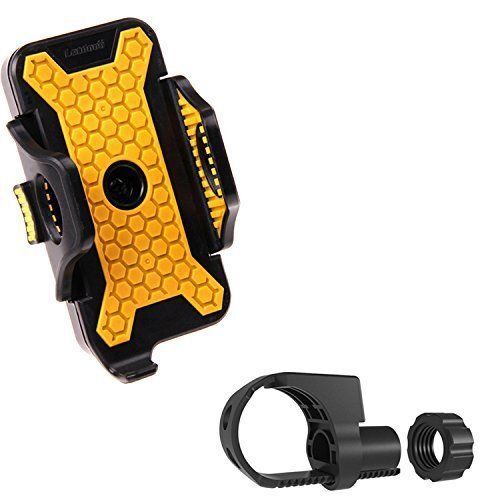 Cycling Bike Bicycle Phone Holder ABS Black Yellow Adjustable Plus Size