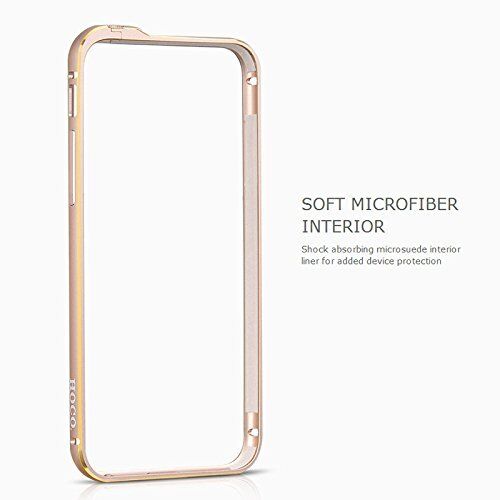 HOCO iPhone 6/6s Case 4.7" Bumper Blade Series Fedora Metal Bumper Case, Golden