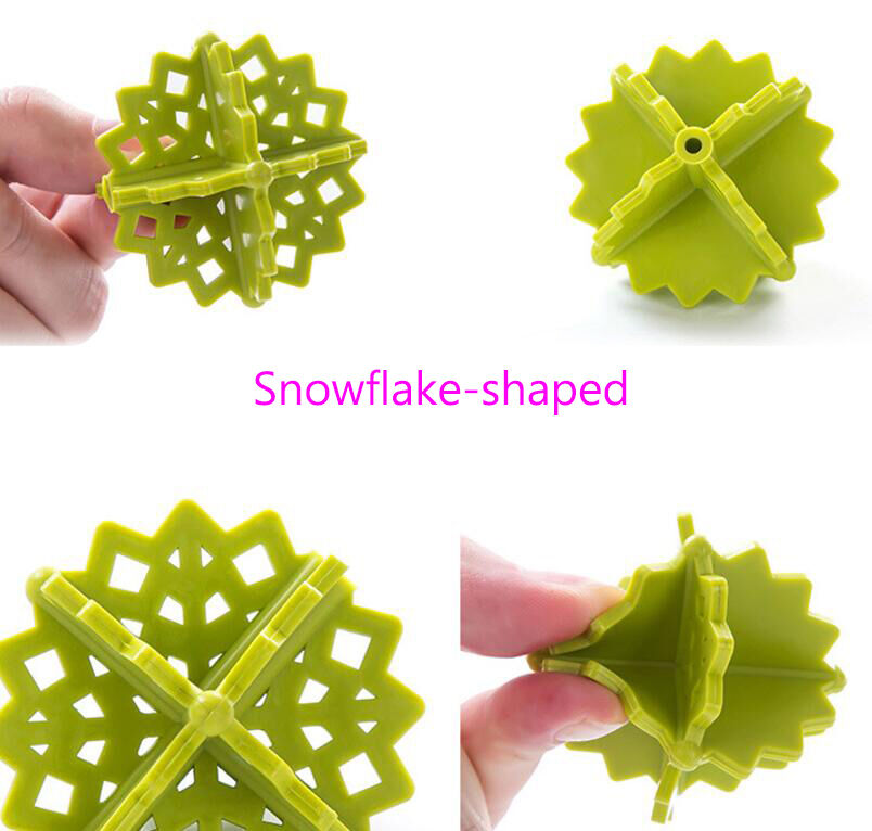 8 Pack Magik Colorful Snowflake-shaped Laundry Ball Washing Ball 5 cm/ 2 Inch