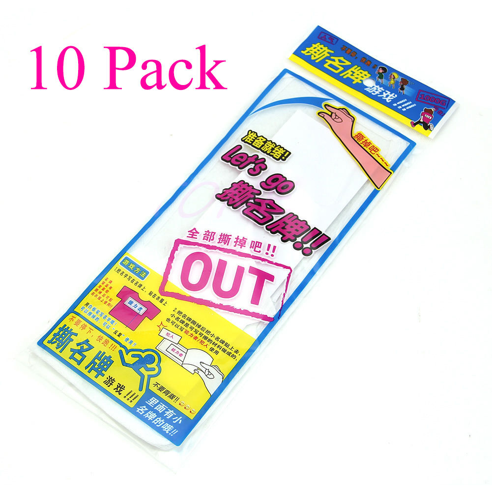 10 Pack Running Man SBS Korea Name Plate/Tag w/ 1 Free Gift Pen + 2 Bells Fine