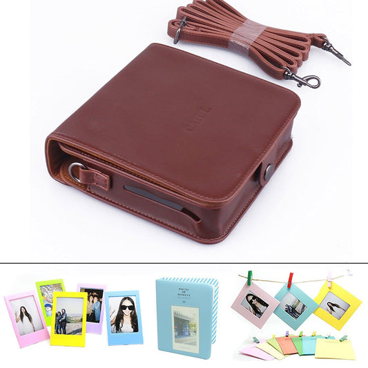 Vintage-Inspired Polaroid Socialmatic Camera Accessory Bundles Set, Brown