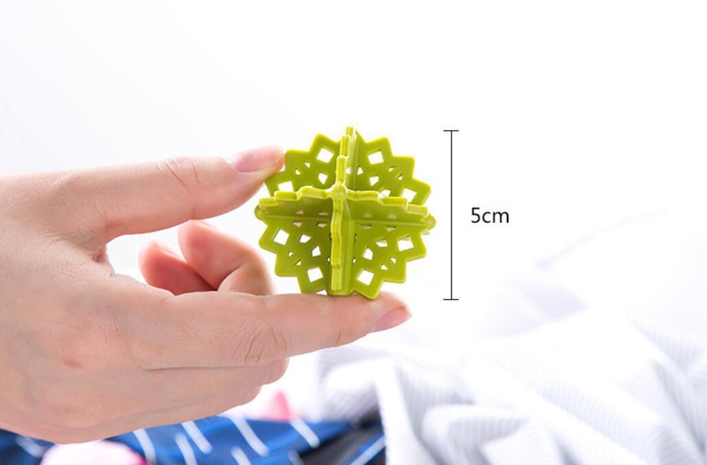 8 Pack Magik Colorful Snowflake-shaped Laundry Ball Washing Ball 5 cm/ 2 Inch