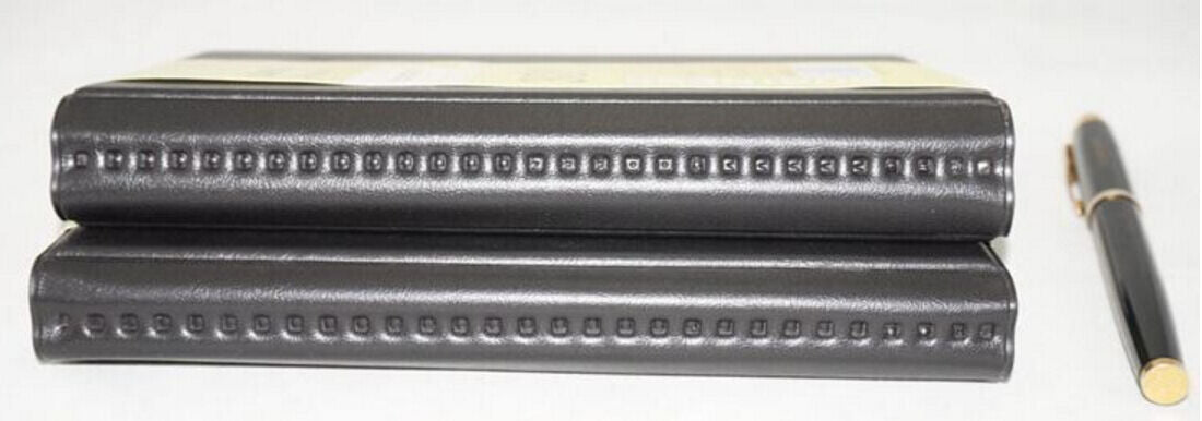Leather 240 Cards Business Name ID Credit Card Holder Book Case Keeper Organizer