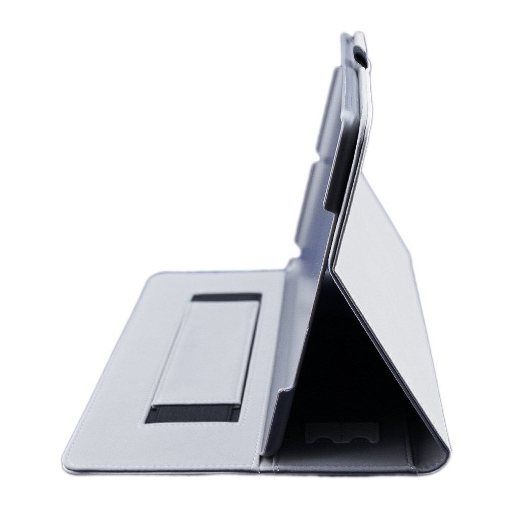 iPad Air/iPad 5 Flip Stand Cover w/ Card Slots Elastic Hand Strap,Cream