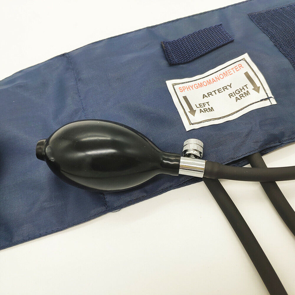 Aneroid Sphygmomanometer Stethoscope Kit Manual Blood Pressure BP Cuff Gauge