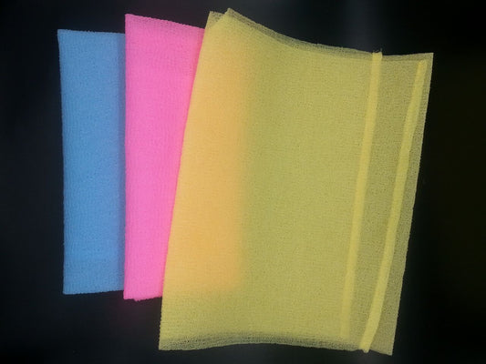 Nylon Japanese Beauty Exfoliating Skin Bath Wash Cloth/towel 3pcs Fine