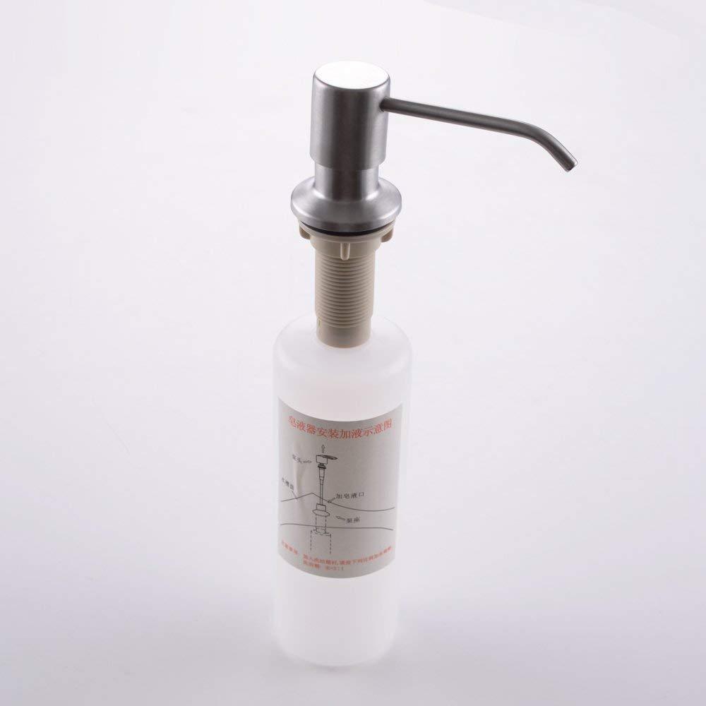 KES PSD1-2 Lotion/Soap Dispenser w/ 18-8 Stainless Steel Pump&PP Bottle Brushed