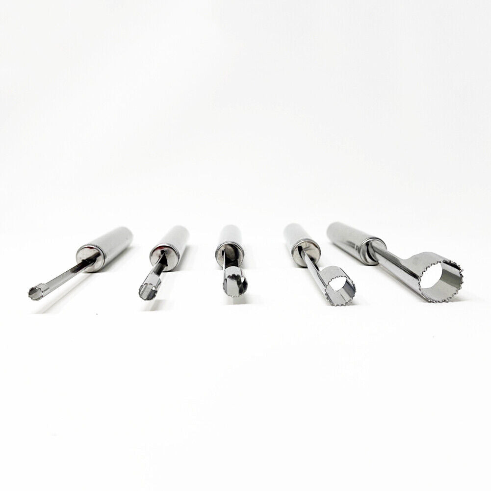 US Set of 5 Corer and Pitter Stainless Steel Core Seed Remover Tool Easy Twist