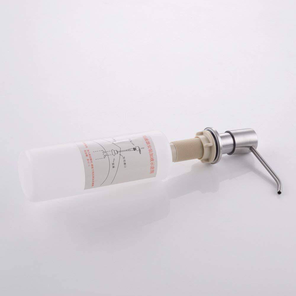 KES PSD1-2 Lotion/Soap Dispenser w/ 18-8 Stainless Steel Pump&PP Bottle Brushed