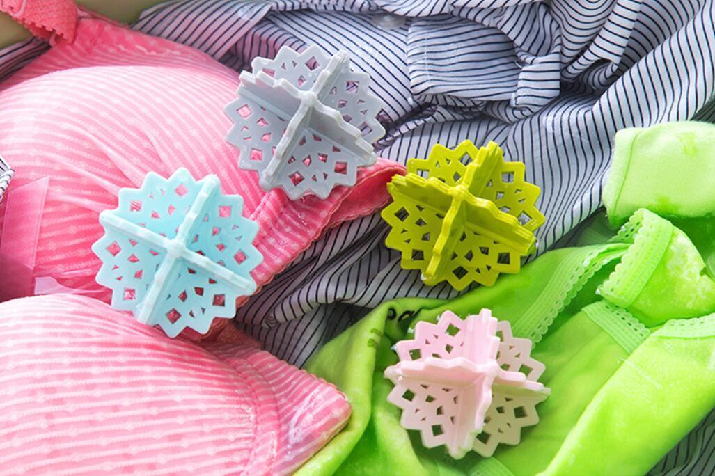 8 Pack Magik Colorful Snowflake-shaped Laundry Ball Washing Ball 5 cm/ 2 Inch