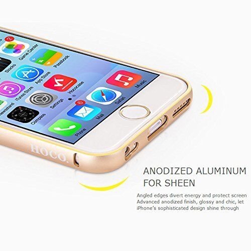 HOCO iPhone 6/6s Case 4.7" Bumper Blade Series Fedora Metal Bumper Case, Golden