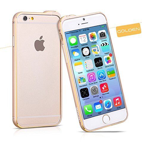 HOCO iPhone 6/6s Case 4.7" Bumper Blade Series Fedora Metal Bumper Case, Golden