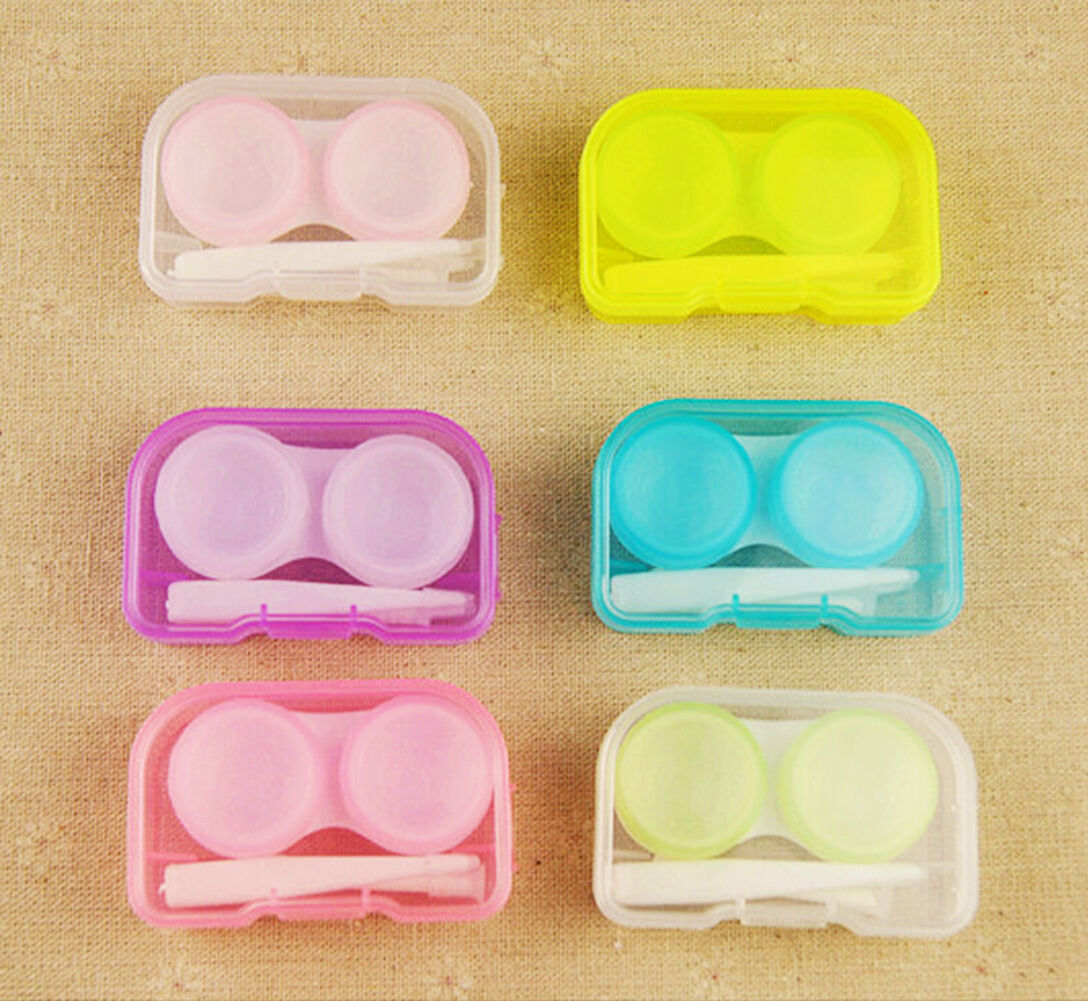 5X Contact Lenses Case Kit Cute Travel Eye Care Mini Set Traveling Holder