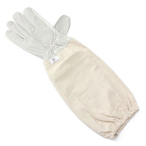Alles XXL Goat Leather Goat Skin Beekeeping Gloves with Vented Sleeves, 1 Pair