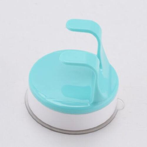 A6060C Bathroom Single Hook with Powerful suction cup, Turquoise