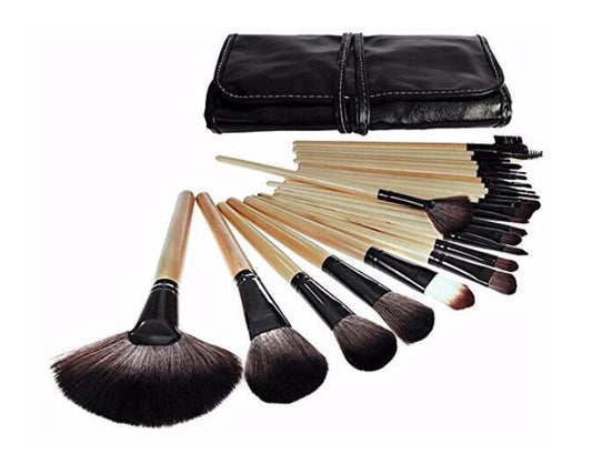 24 pcs Makeup Brush Set tools Make-up Toiletry Kit Wool Brand Make Up Brush Set