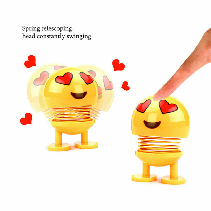 US 14 Pack Spring Shaking Head Doll Emoji Expression Doll Car Ornaments CuteGift
