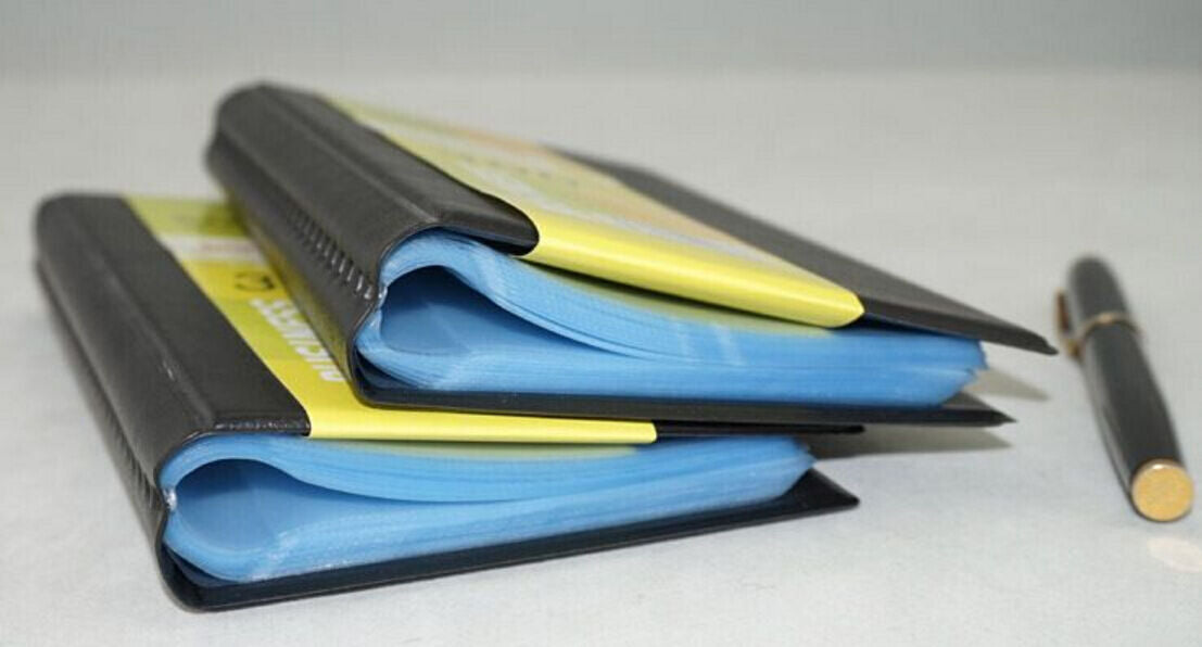 Leather 240 Cards Business Name ID Credit Card Holder Book Case Keeper Organizer