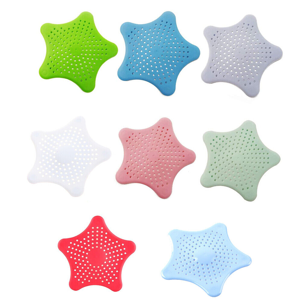 8pcs Bathroom Drain Hair Catcher Stopper Plug Sink Strainer Filter Shower Covers