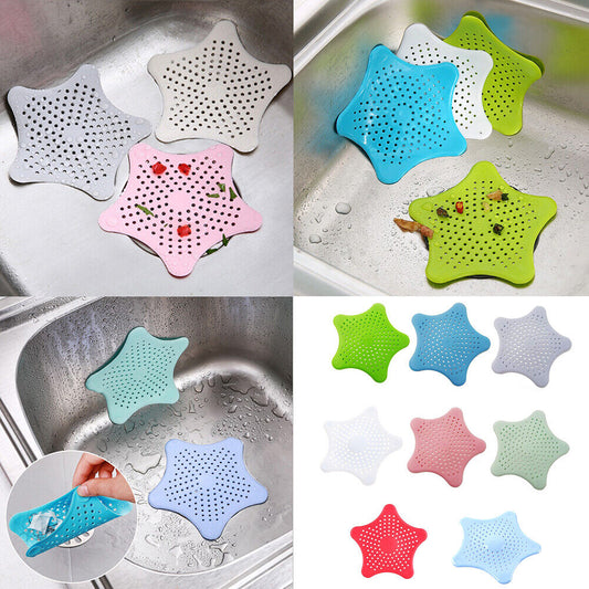 8pcs Bathroom Drain Hair Catcher Stopper Plug Sink Strainer Filter Shower Covers