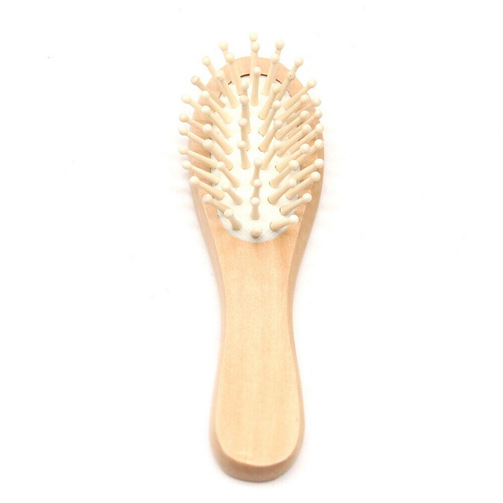 US 3Pack Wooden Baby Hair Brush Comb Set Fineborn Toddler Bristles Massage Scalp