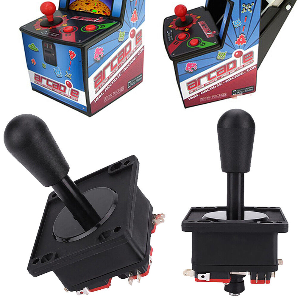 Happ American Competition Style Arcade Joystick BLACK 4/8 Way Elliptical Handle