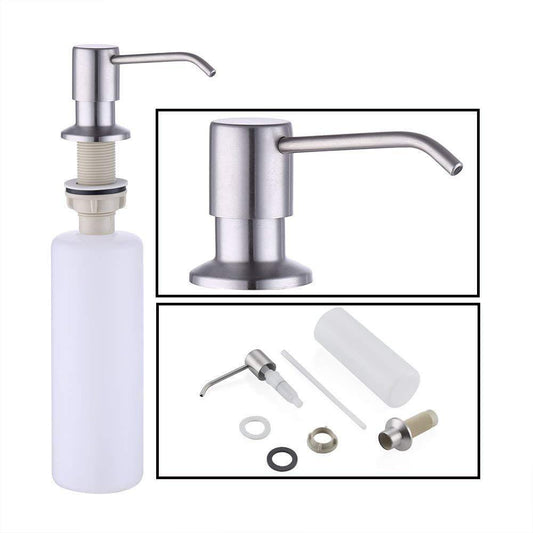 KES PSD1-2 Lotion/Soap Dispenser w/ 18-8 Stainless Steel Pump&PP Bottle Brushed