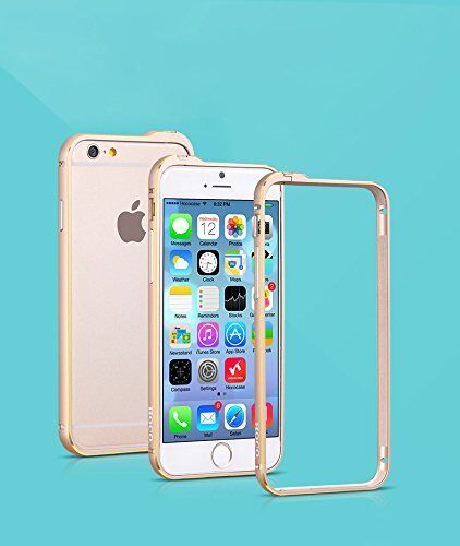 HOCO iPhone 6/6s Case 4.7" Bumper Blade Series Fedora Metal Bumper Case, Golden