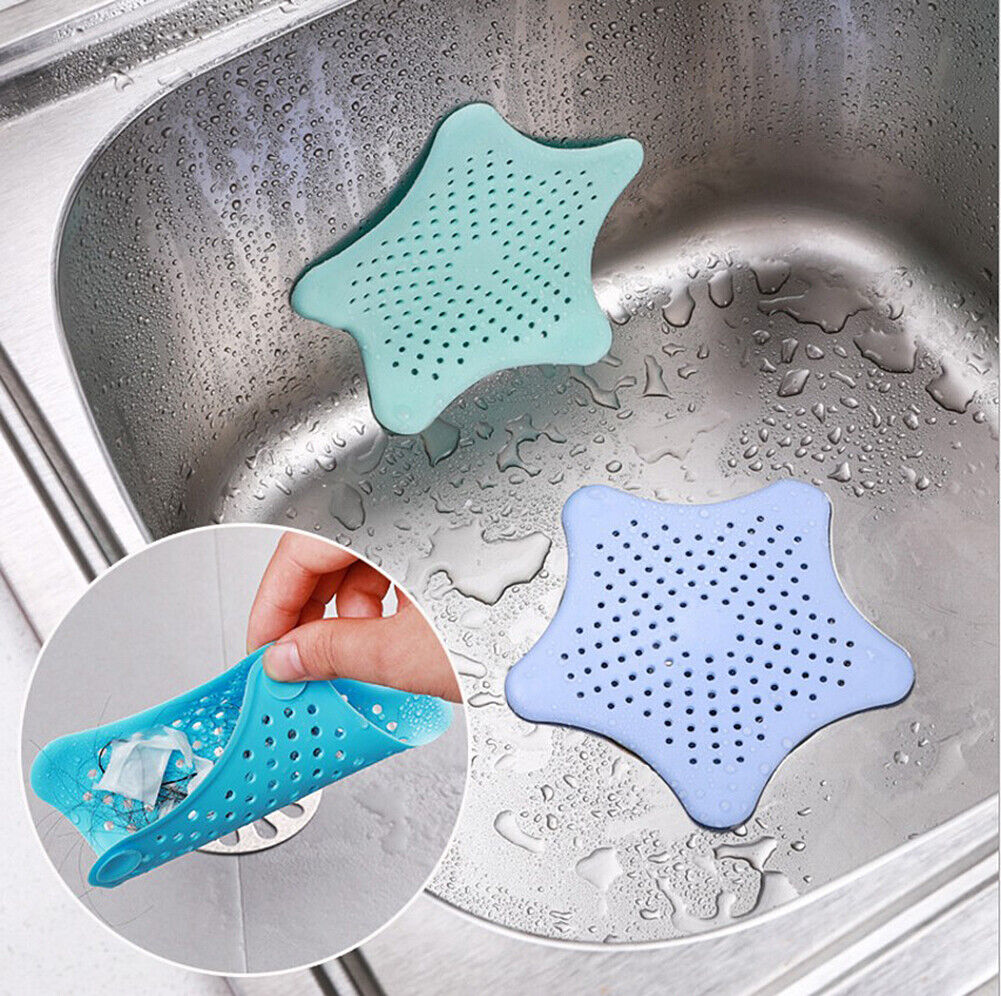 8pcs Bathroom Drain Hair Catcher Stopper Plug Sink Strainer Filter Shower Covers