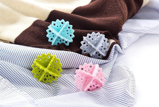 8 Pack Magik Colorful Snowflake-shaped Laundry Ball Washing Ball 5 cm/ 2 Inch