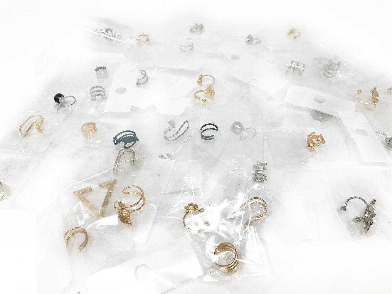 40pcs Wholesale Lot Ear Cuff Wrap Earrings No Piercing Clip-On Ear Clips Stud