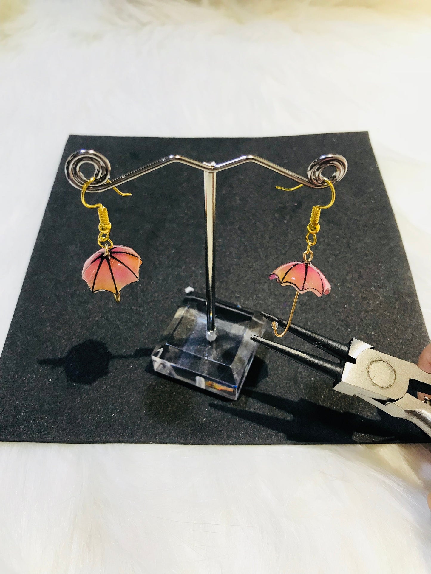 Magik "Umbrella" Themed 3D Shrinky Dinks Earring