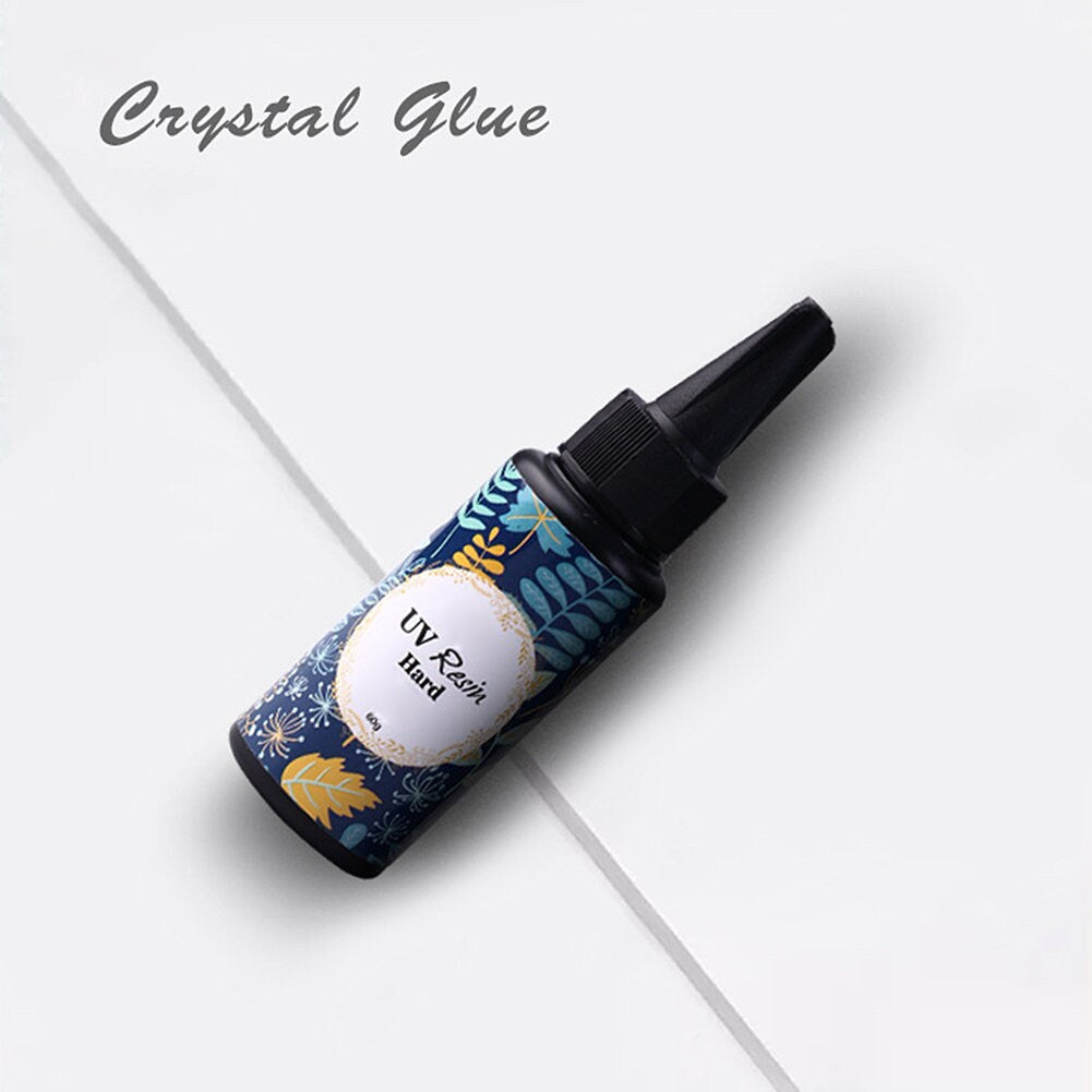 US UV Resin Hard Glue Ultraviolet Transparent Handmade Art Crafts DIY Resin Mold