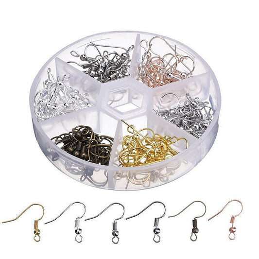 120 Pieces Earring Hooks Ear Wires French Hooks Hypoallergenic Stainless Steel