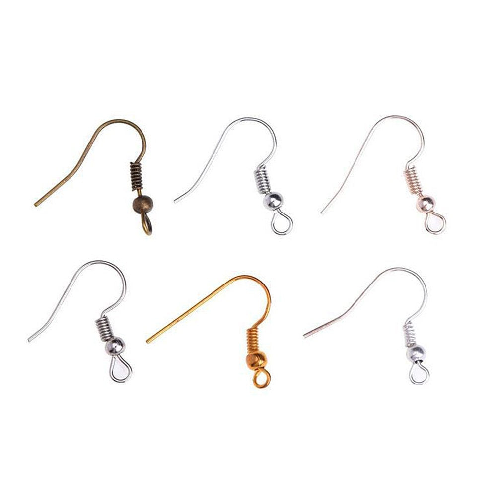 120 Pieces Earring Hooks Ear Wires French Hooks Hypoallergenic Stainless Steel