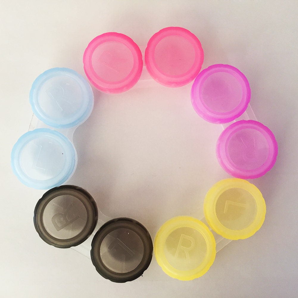 Colorful Contact Lens Box Holder Container Case Soak Storage Eyecare Kit GYL564