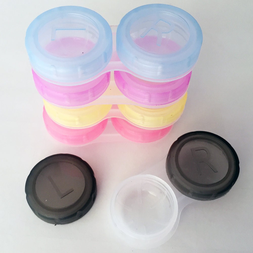 Colorful Contact Lens Box Holder Container Case Soak Storage Eyecare Kit GYL564