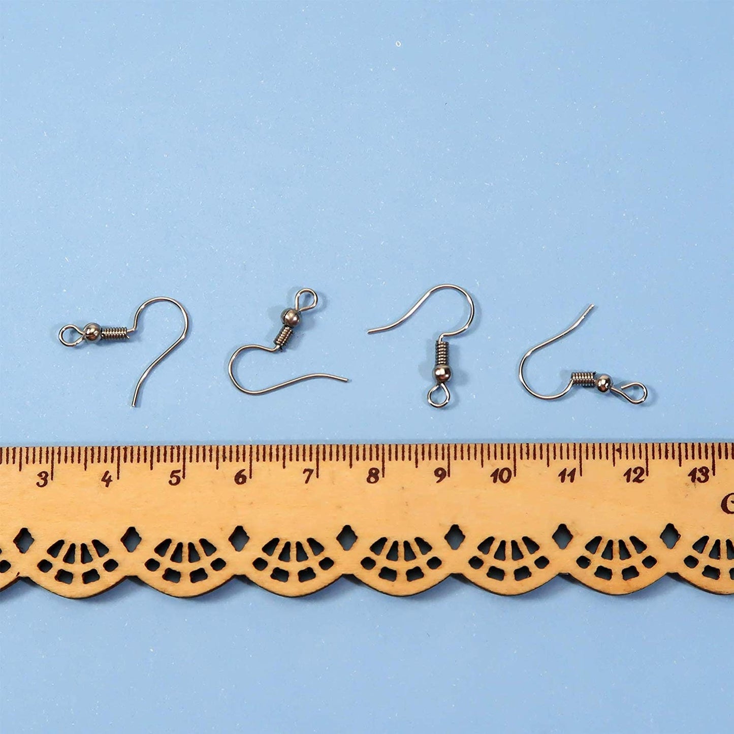 US 100-200 DIY JEWELRY Making Findings Earring Hook Coil Ear Wire French Hook