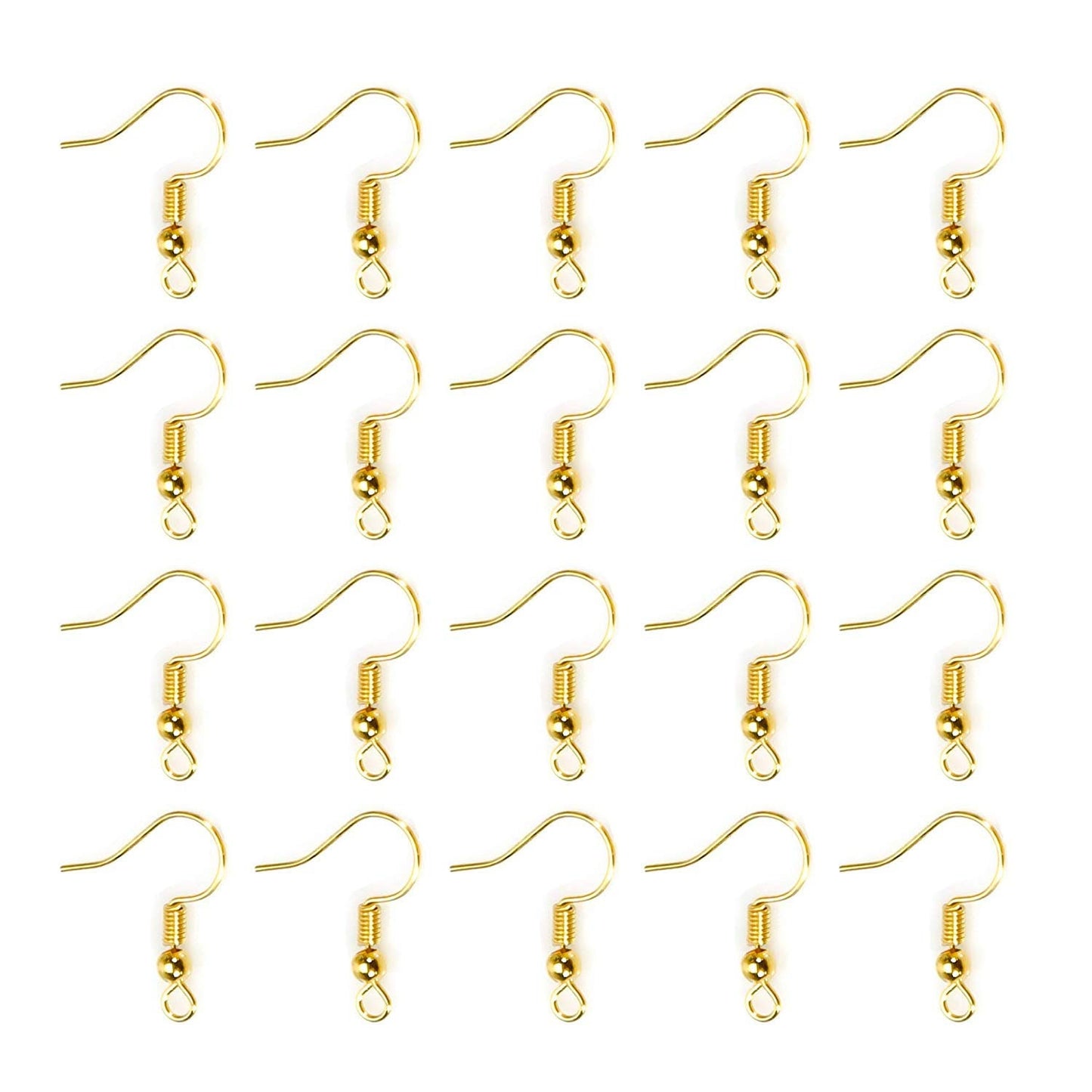 US 100-200 DIY JEWELRY Making Findings Earring Hook Coil Ear Wire French Hook