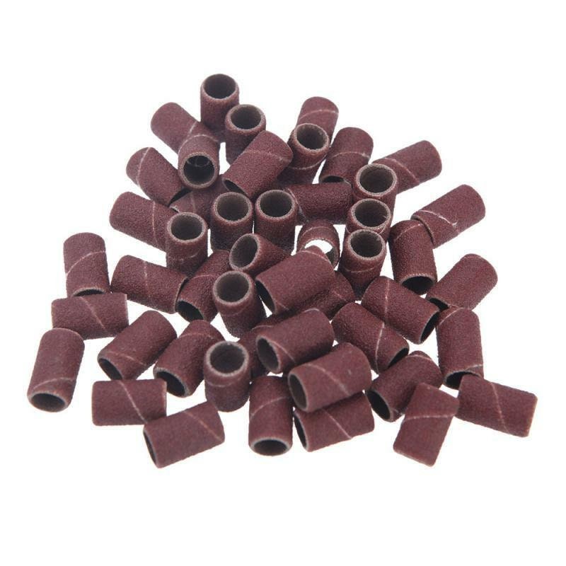 US 100-200 Pcs Nail Sanding Ring Grinding Head polisher Supplies Manicure tool