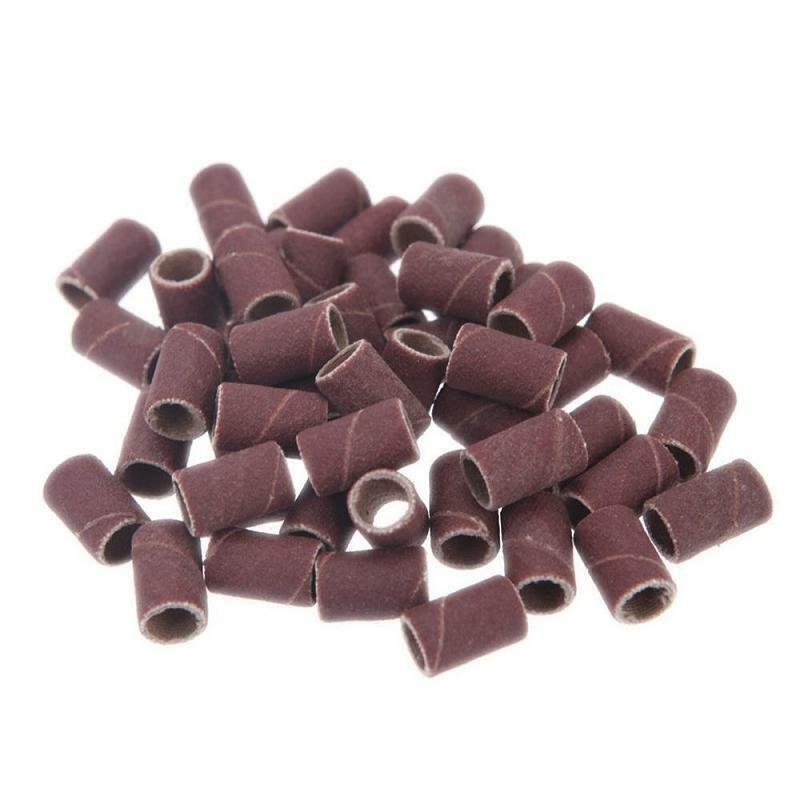 US 100-200 Pcs Nail Sanding Ring Grinding Head polisher Supplies Manicure tool