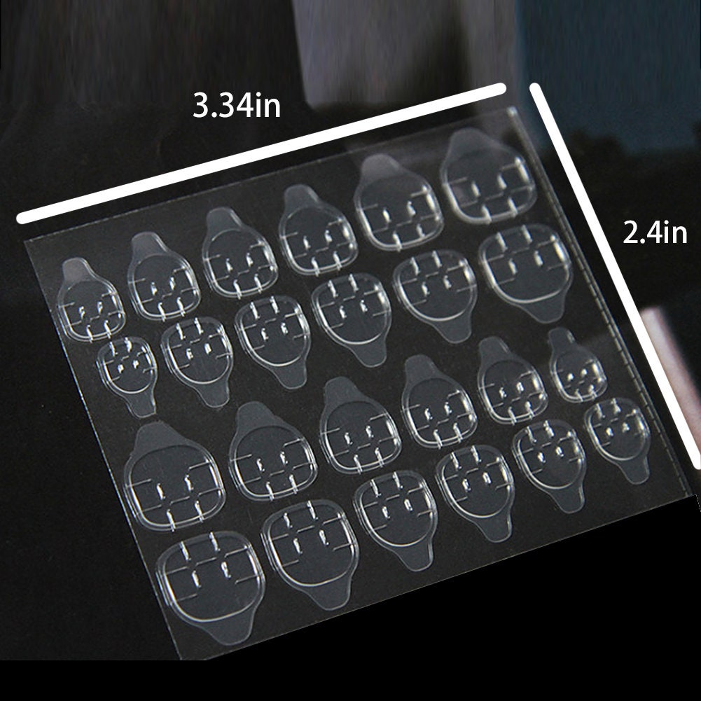 US 10-30 Sheets Waterproof Jelly Double-Sided Tabs False Nail Tips Glue Press on Nail Accessories Sticker