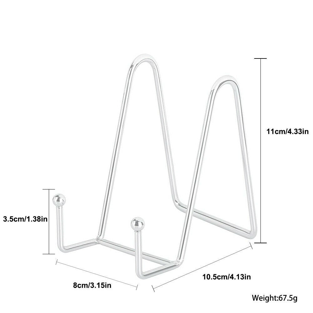 US 4-8 Pcs Metal Frame Holder Display Stands for Picture，Plate，Book，Photo Easel